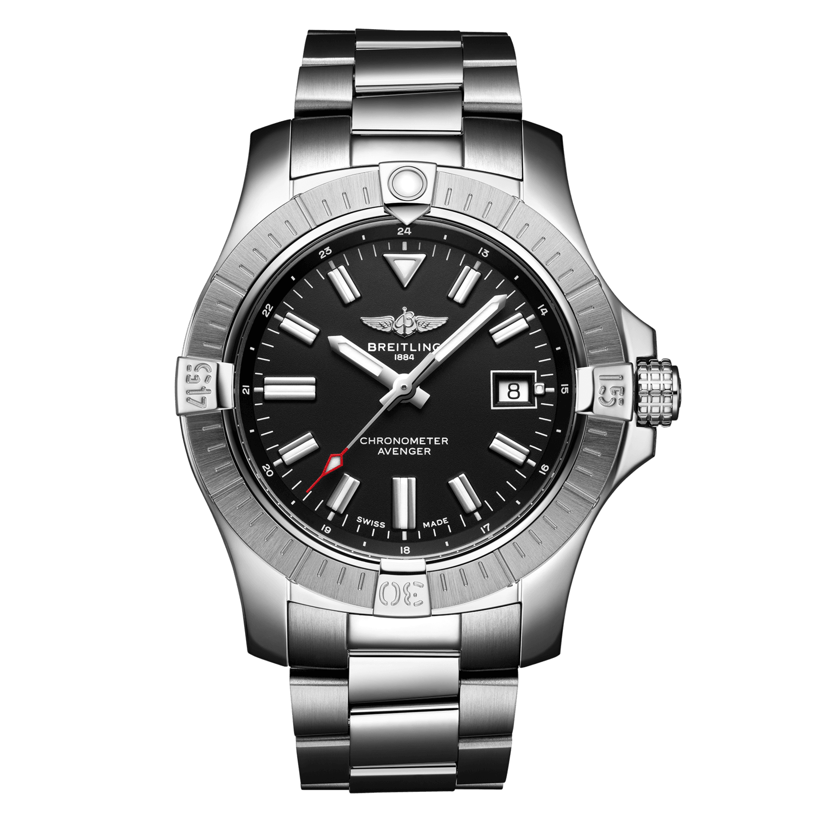 アベンジャー オートマチック 43 スチール - ブラック  A17318101B1A1