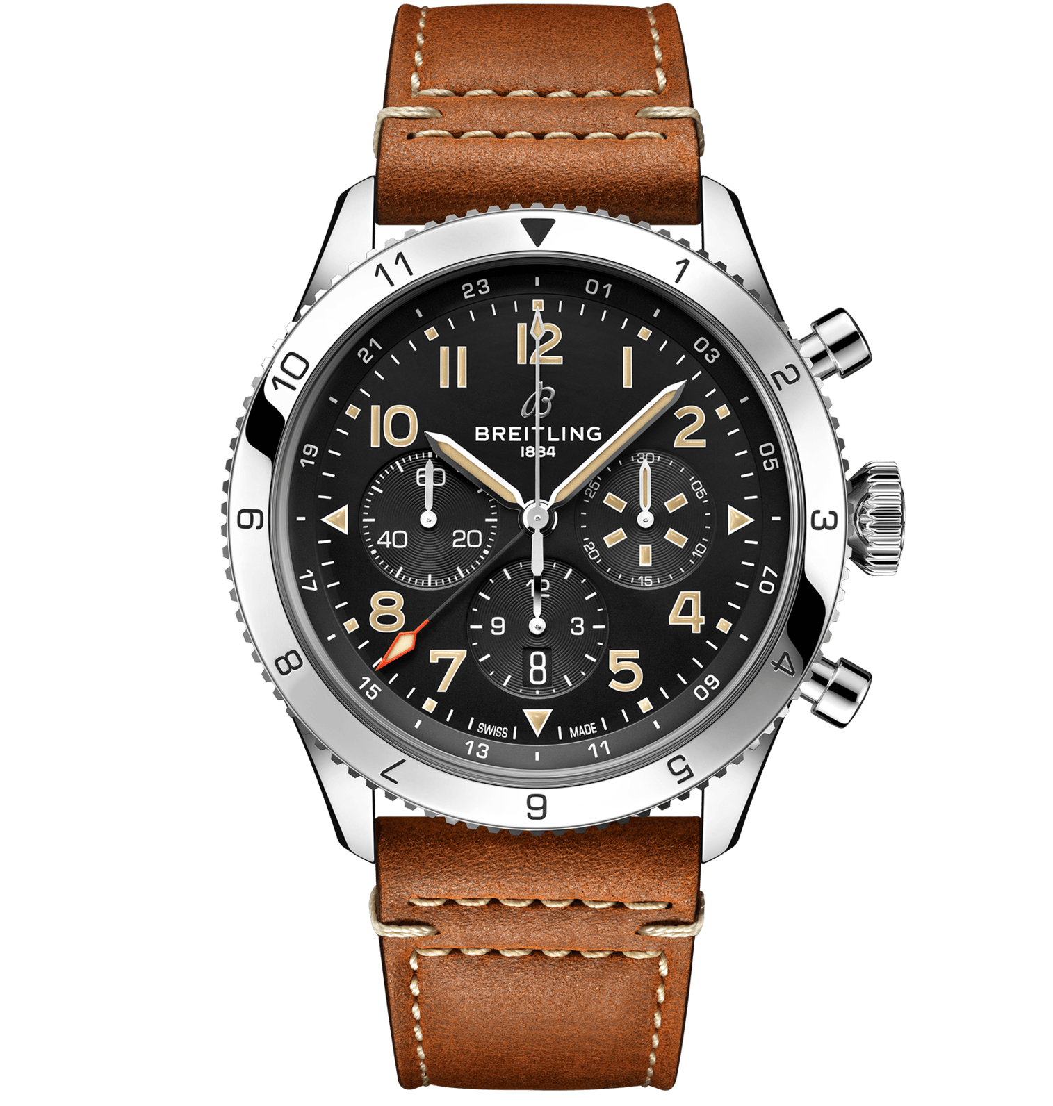 スーパー アヴィ B04 クロノグラフ GMT 46 P-51 マスタング AB04453A1B1X1