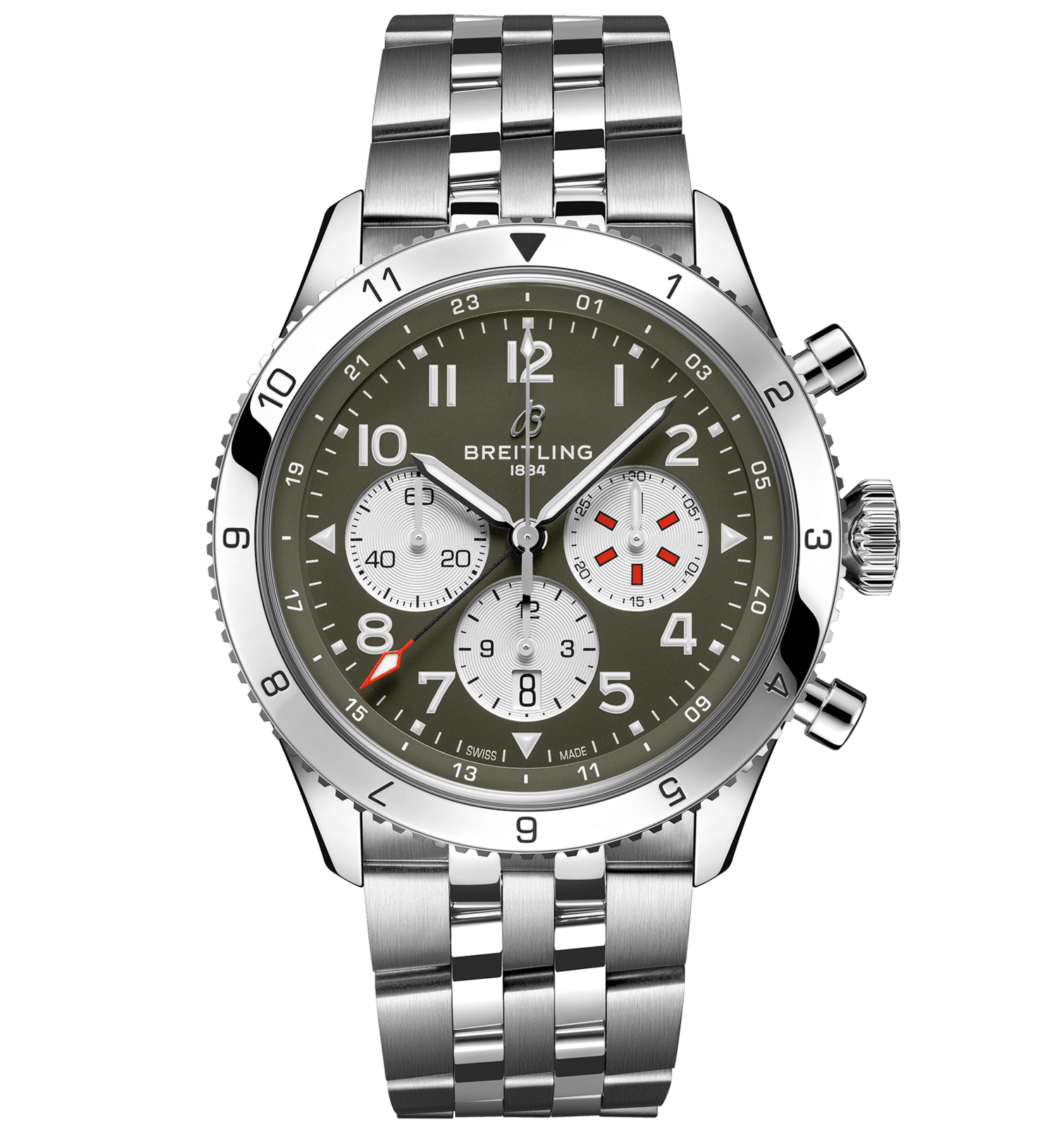 スーパー アヴィ B04 クロノグラフ GMT 46 カーチス ウォーホーク AB04452A1L1A1