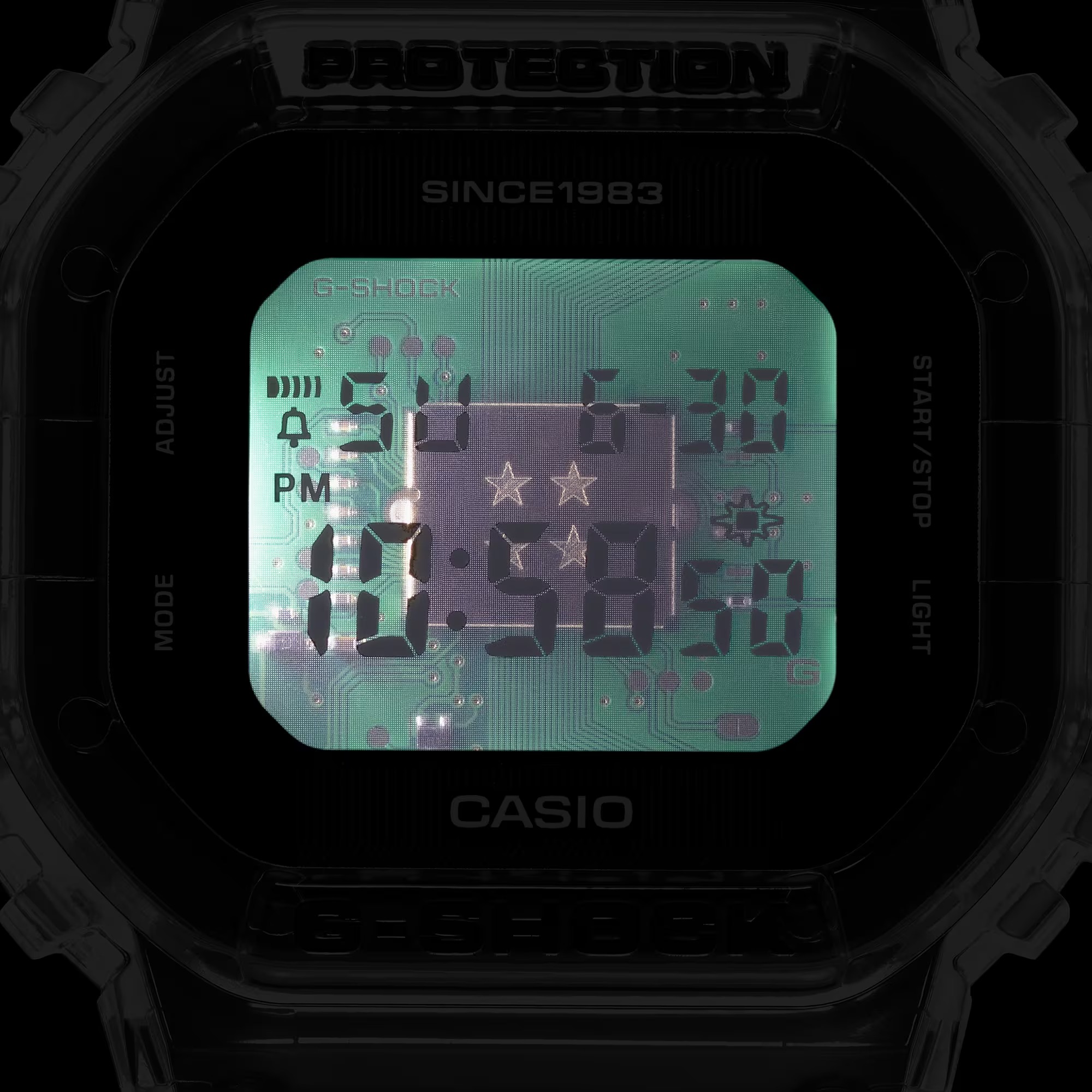 CASIO G-SHOCK カシオ ジーショック 40周年記念 40th Clear Remix DWE-5640RX-7JR スケルトン 透明 デジタル クォーツ腕時計 ウォッチ