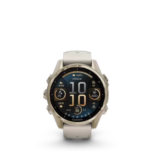 fenix 8 Sapphire AMOLED 43mm Soft Gold / Fog Gray 010-02903-16