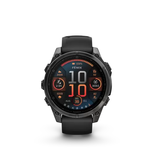 fenix 8 Sapphire AMOLED 47mm Ti Carbon Gray DLC / Black