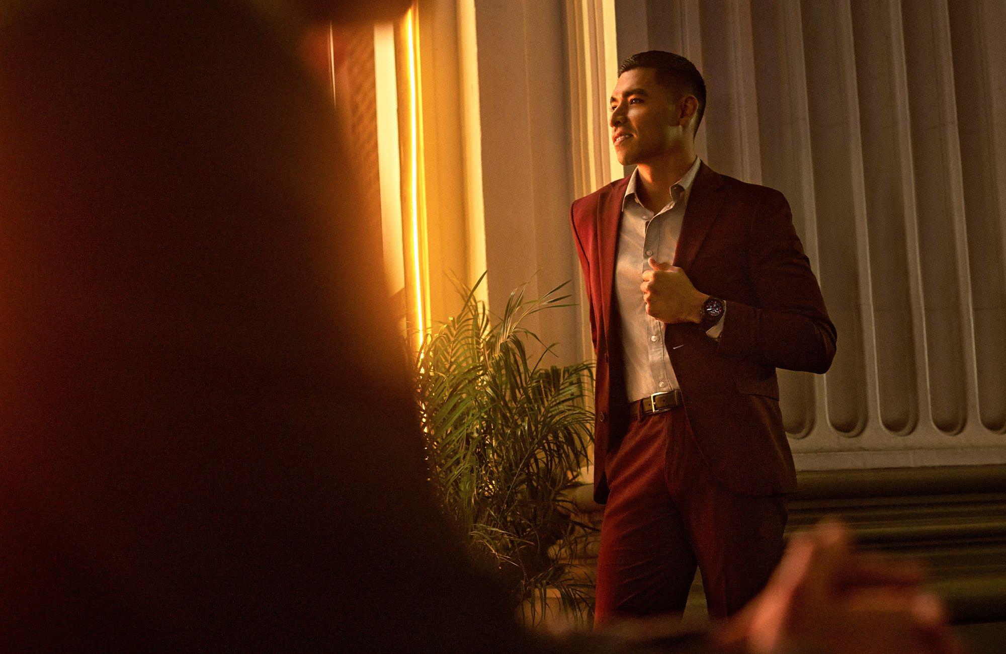 epixを付ける男性