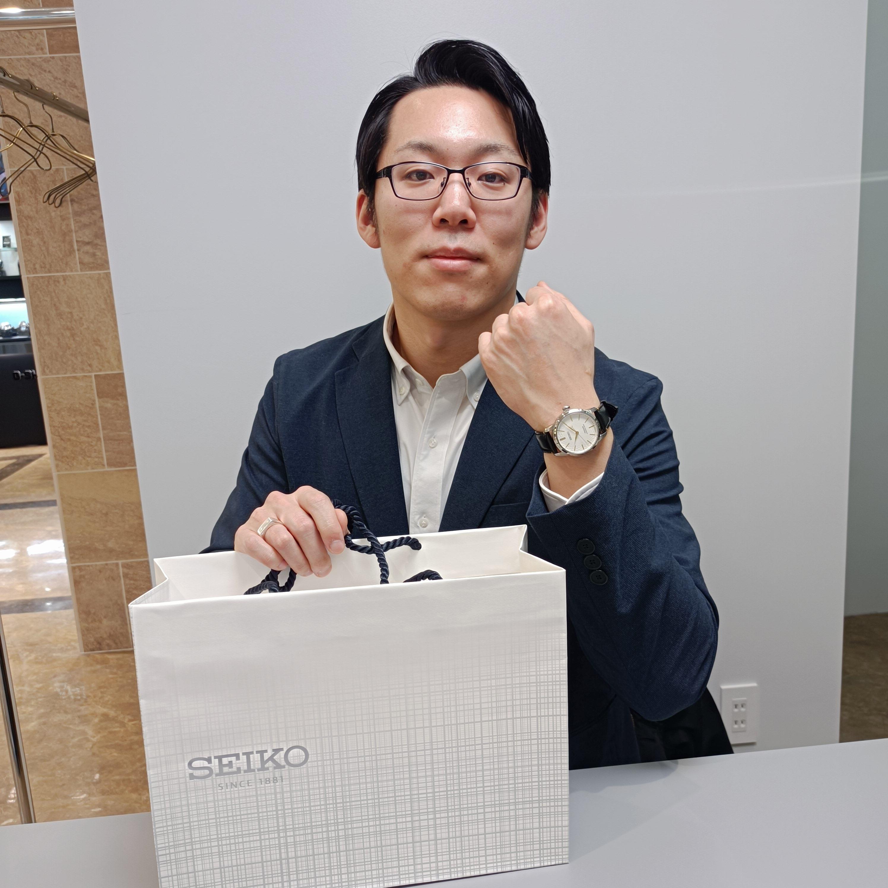 オリー様　SEIKOプレザージュ　有田焼無釉エディション