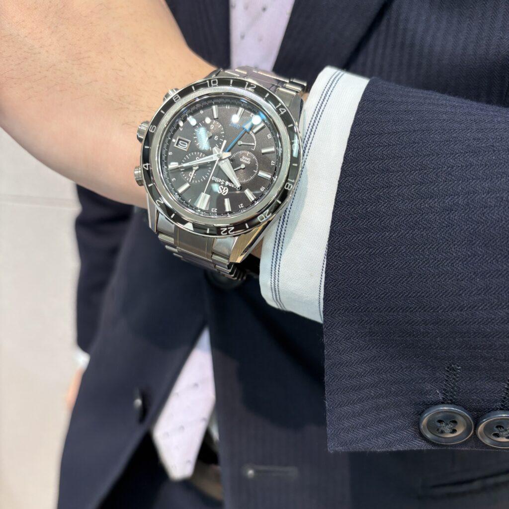 グランドセイコー SBGC251のGMT針 青い24時間針