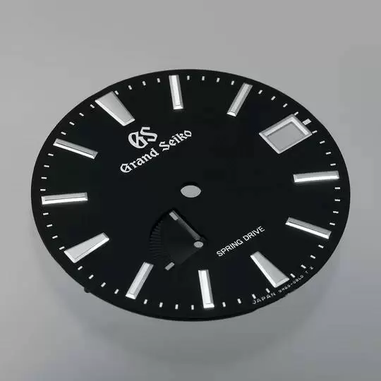 グランドセイコー SBGA203 ブラック文字盤の質感