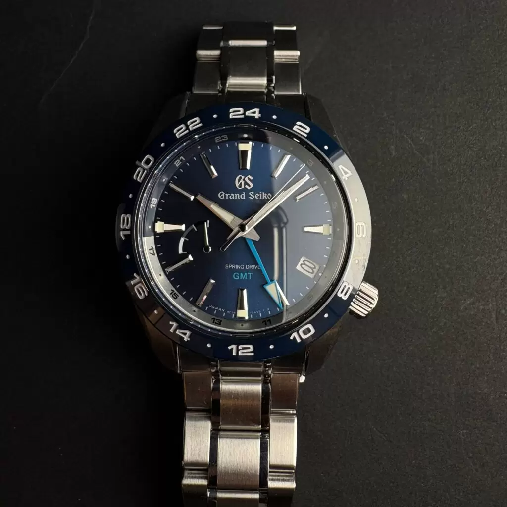 グランドセイコー SBGE255 スプリングドライブ GMT ネイビーダイヤル スポーツコレクション