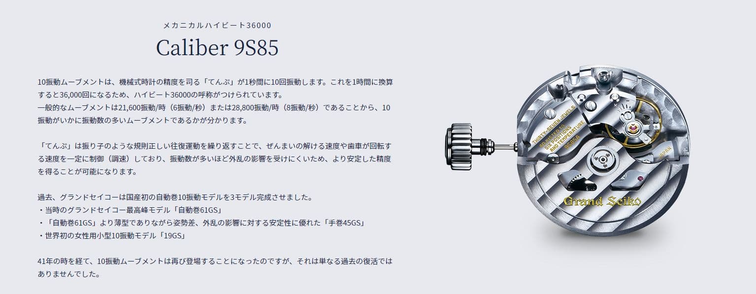 【NEW】グランドセイコー44GSデザインを受け継ぐ自動巻メカニカルハイビート36000