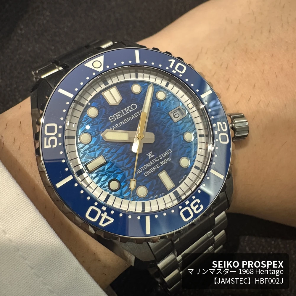セイコー HBF002J 手首装着とブレスレットの見え方